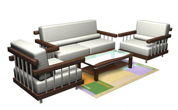 沙发茶几3D模型