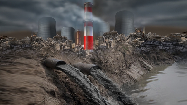 环境污染之工厂废水排放图片