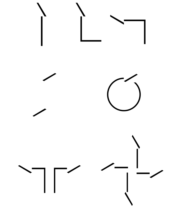 黑白商务风箭头简约指示标