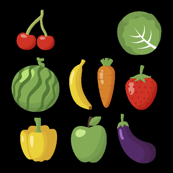 各种写实风格蔬菜免抠png透明图层素材