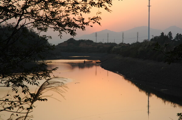 运河夕照