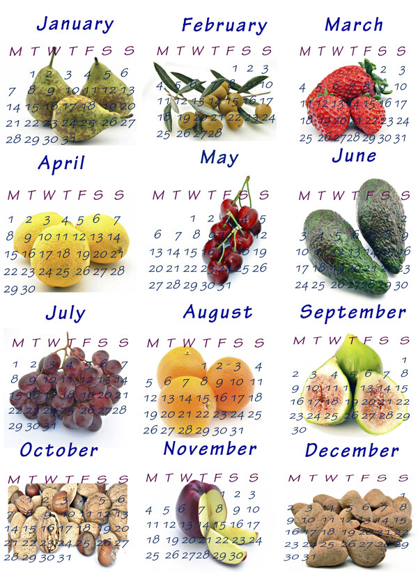 水果日历图片