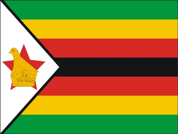 矢量津巴布韦国旗