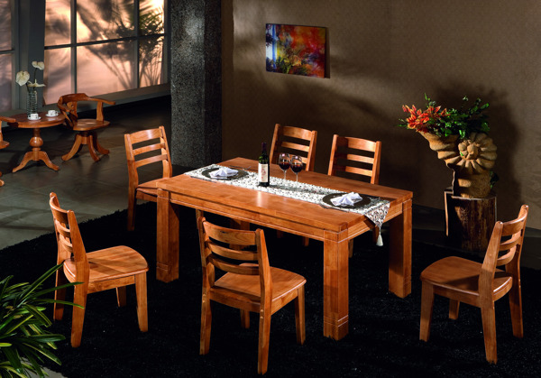 实木餐台餐椅免费图片实木餐台餐椅