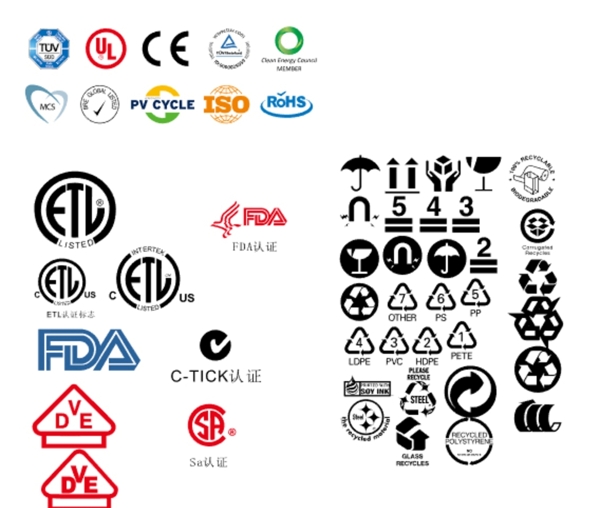 商标各种认证图标