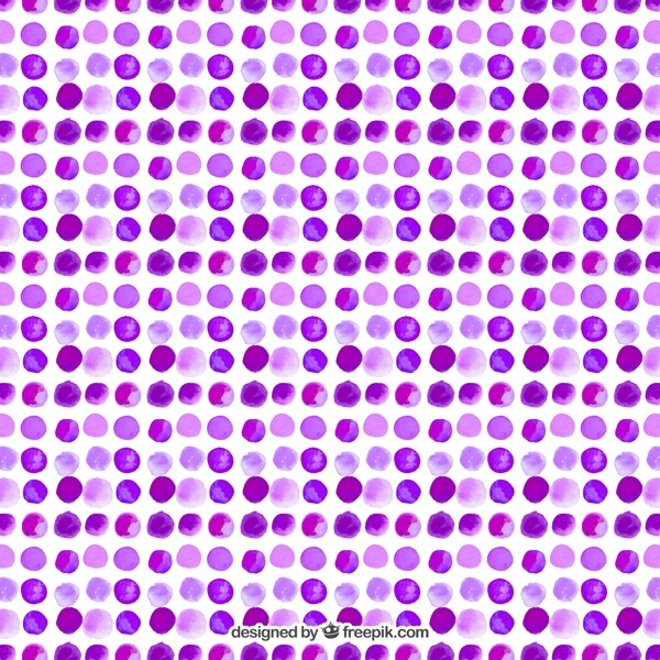 紫色水彩圆点无缝背景
