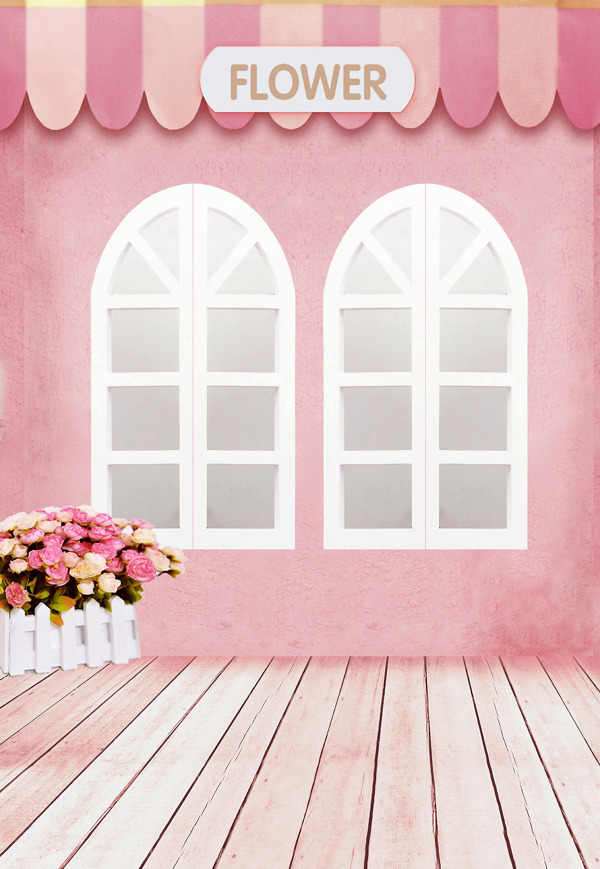 粉色小屋图片