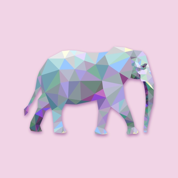 晶格化动物大象