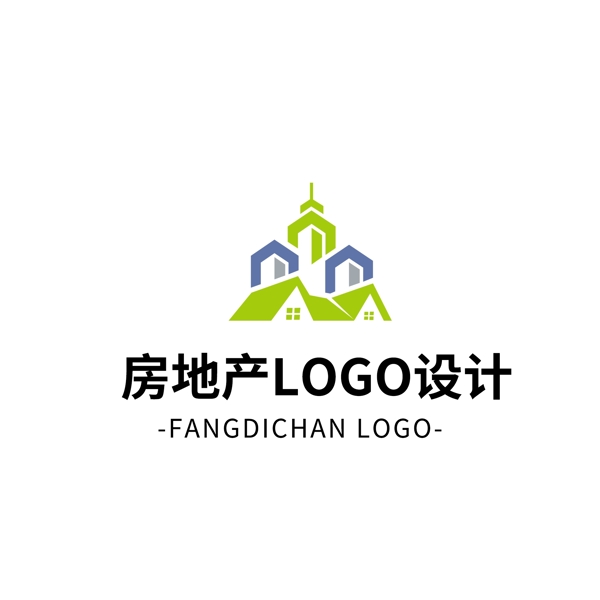 简约大气房地产logo标志设计