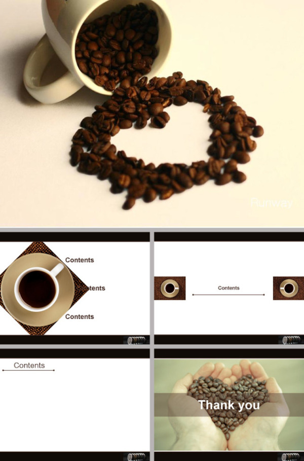 咖啡豆ppt模板