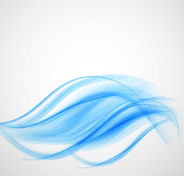 蓝色抽象优美波浪纹理背景