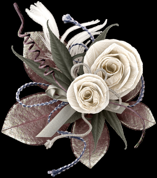 欧式复古花朵装饰图片
