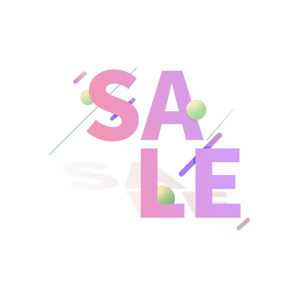 彩色创意的sale素材