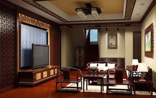 中式客厅图片