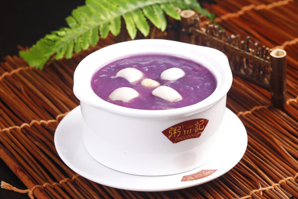 乡间紫薯粥图片