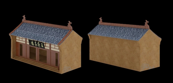 3D建模之仿古建筑茶楼图片