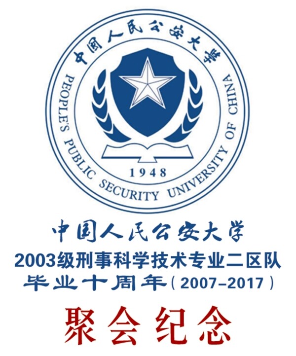 中国人民公安大学聚会纪念