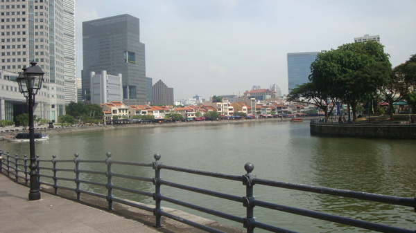 新加坡历史街区远景图片