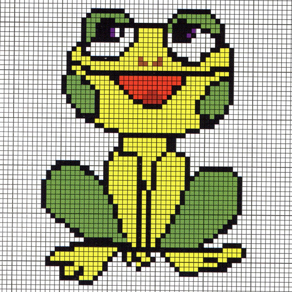 毛衫图案青蛙色彩黄色绿色免费素材