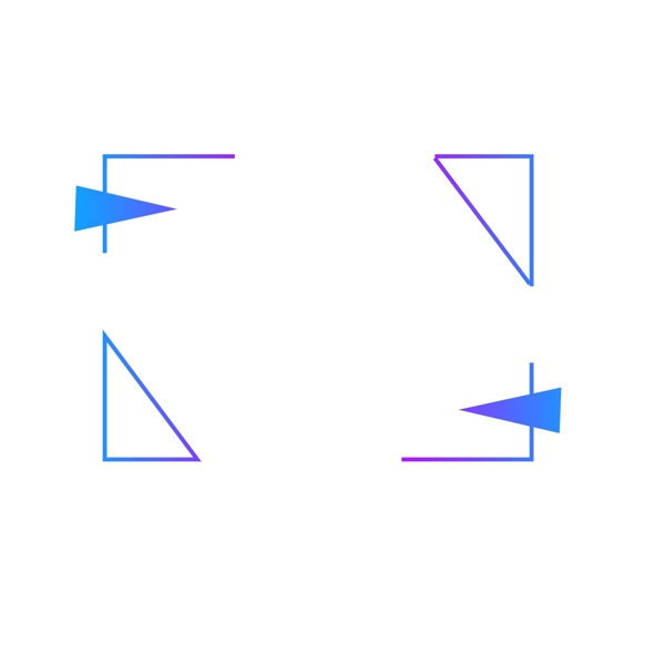 多边形几何线条拼接元素边框设计