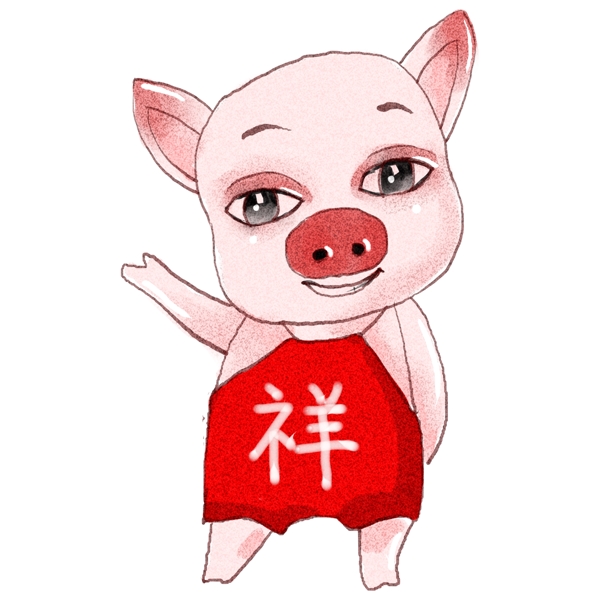 2019生肖猪猪年吉祥原创商用元素