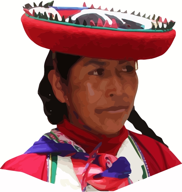 1秘鲁女性矢量