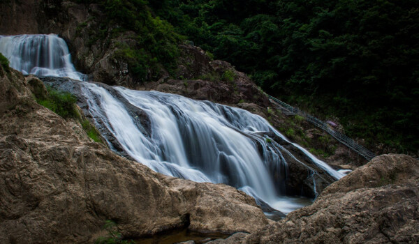 福建九龙漈瀑布风景