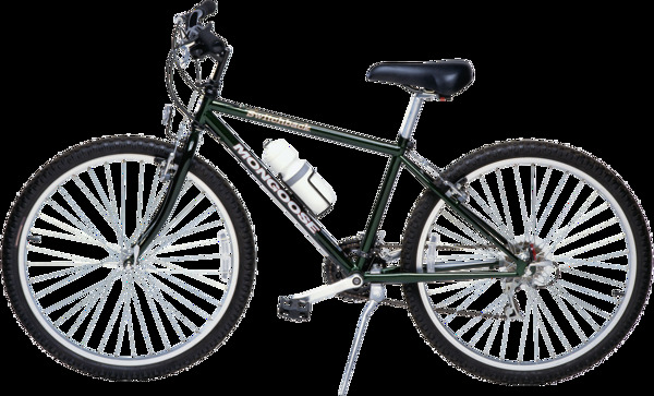黑色自行车免抠png透明图层素材