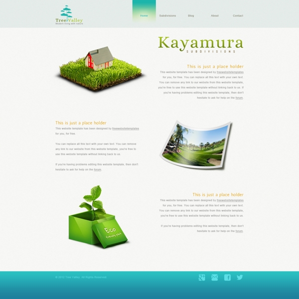 生态环保网页设计图片