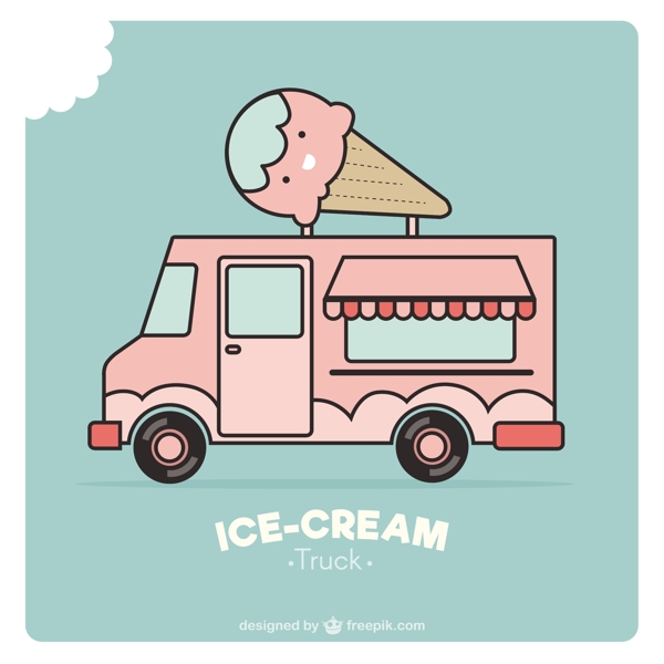 冰淇淋食品卡车设计