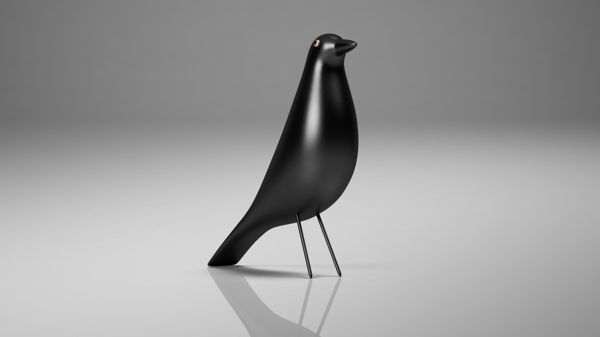 黑色小鸟模型设计
