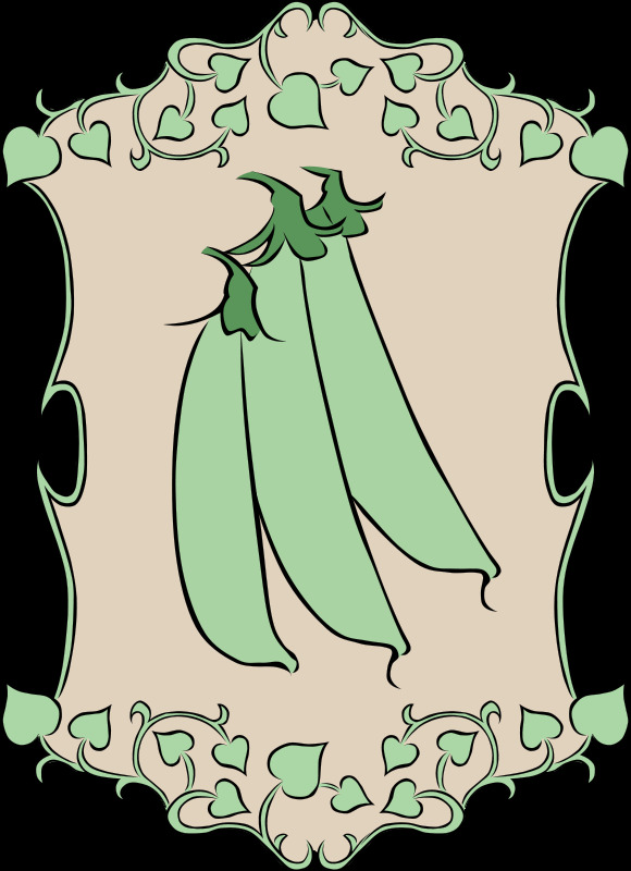 园林标识的豌豆
