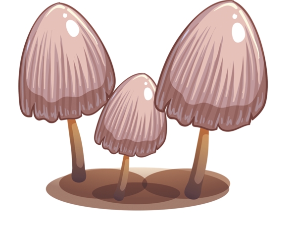 可爱蘑菇卡通PSD免抠图