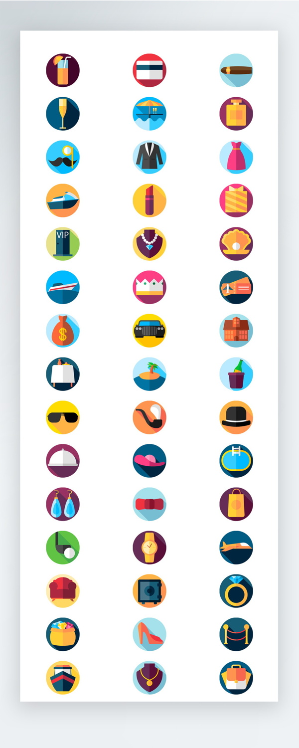 彩色购物生活图标矢量AI素材icon
