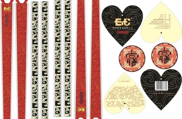 筷子包装及吊牌图片