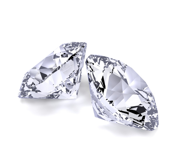 两颗晶亮的钻石
