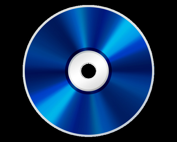 蓝色的光盘免抠png透明图层素材
