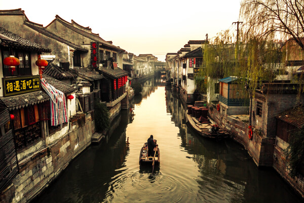 浙江西塘古镇风景图片