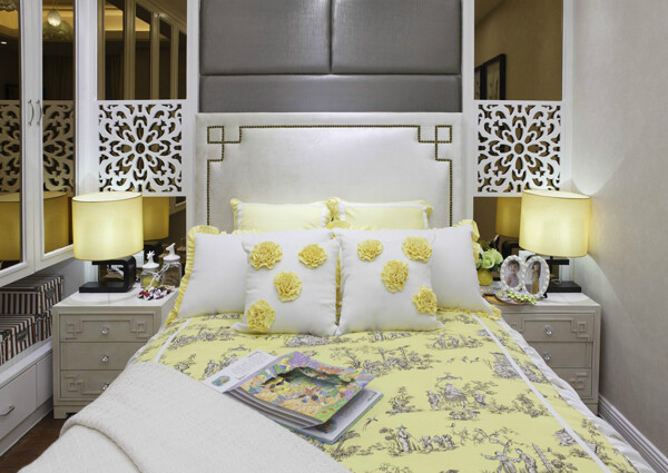 中式浪漫唯美时尚风格卧室装修效果图