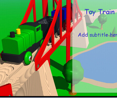 玩具火车PPT模板