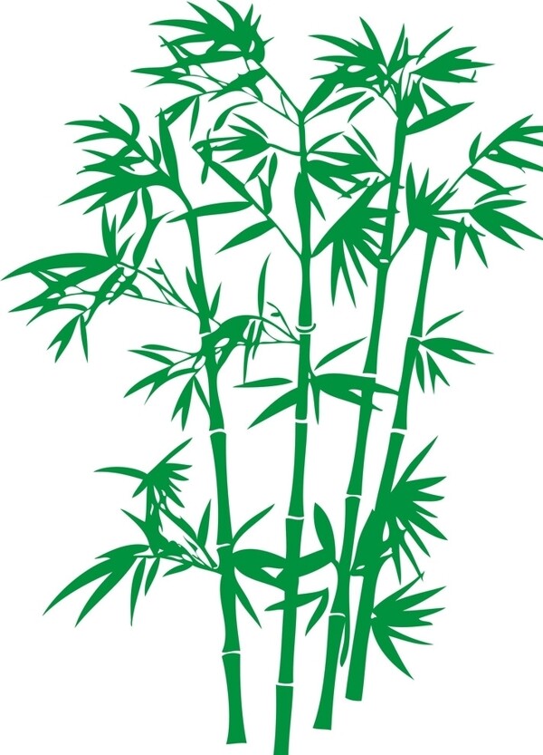 绿竹矢量图
