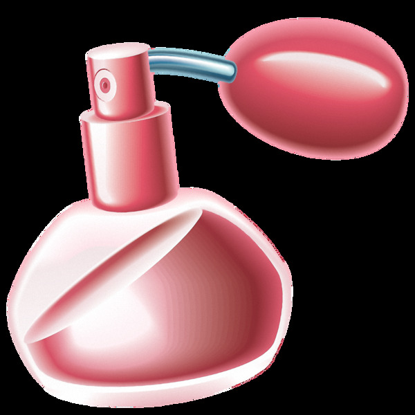 创意粉红色香水免抠png透明素材