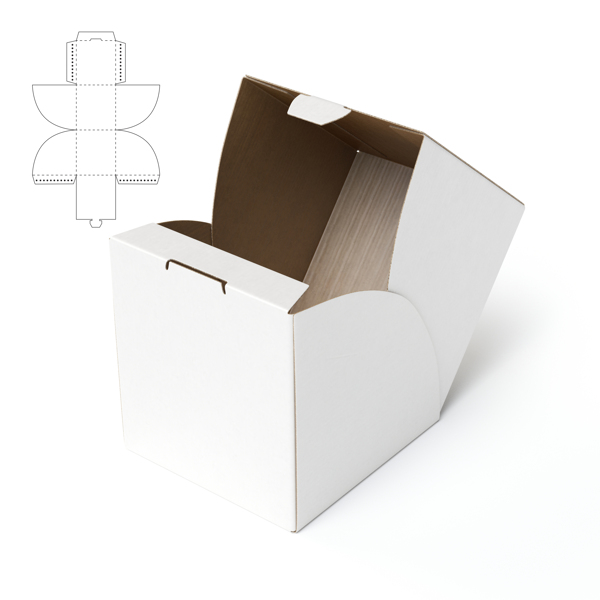 弧形三角形包装盒设计