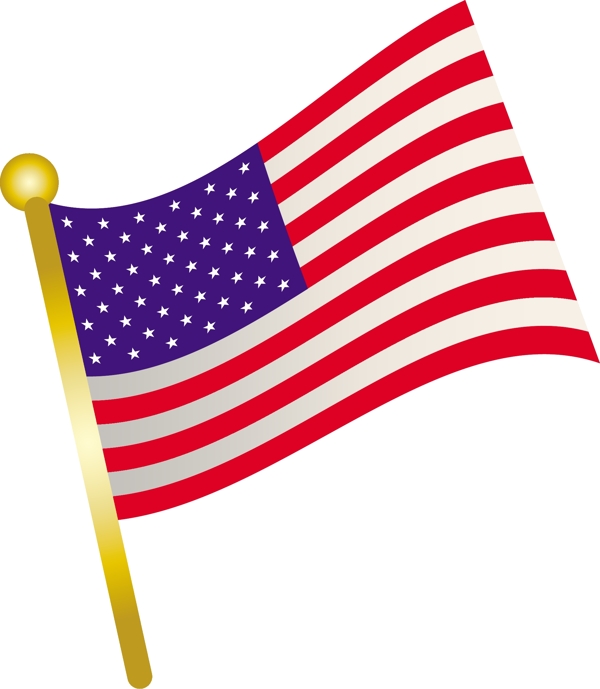 美国国旗图片矢量
