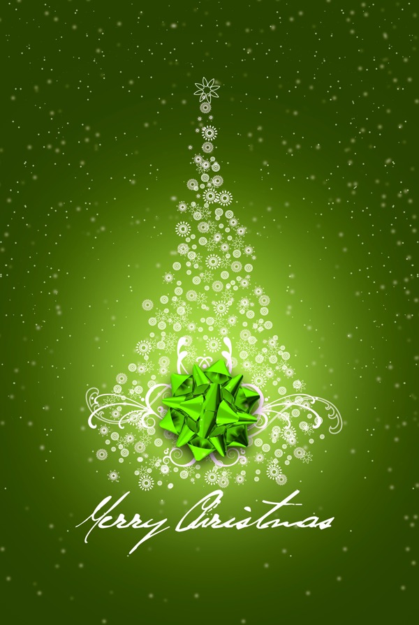 圣诞节的绿色设计