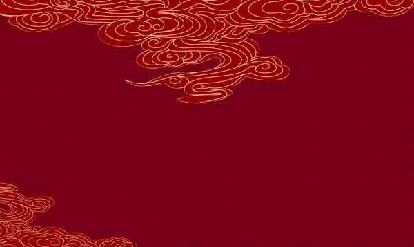 中国红祥云背景图片
