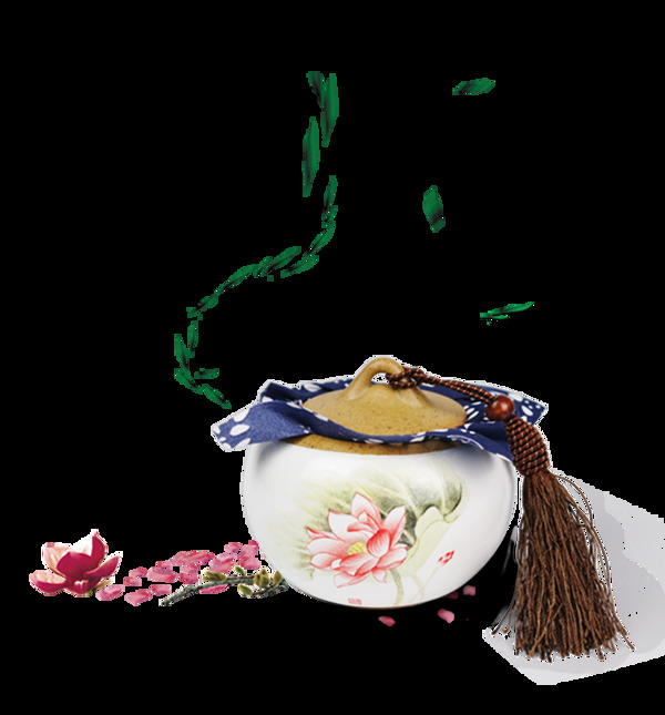 文艺粉色花纹茶壶产品实物
