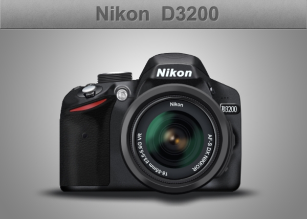 惊人的尼康D320035mm相机PSD格式