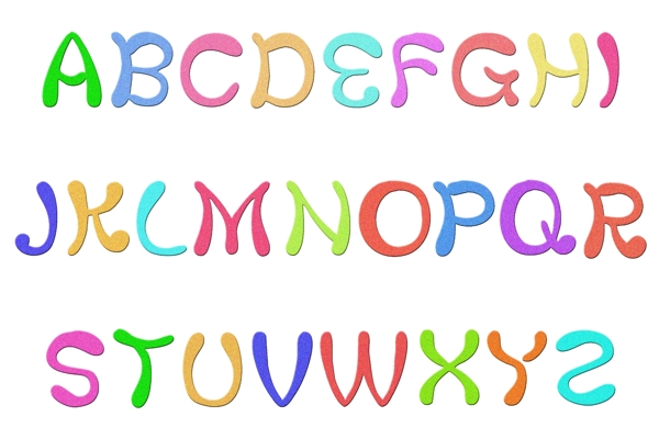 常规通用字母26个英文字母艺术字千库原创
