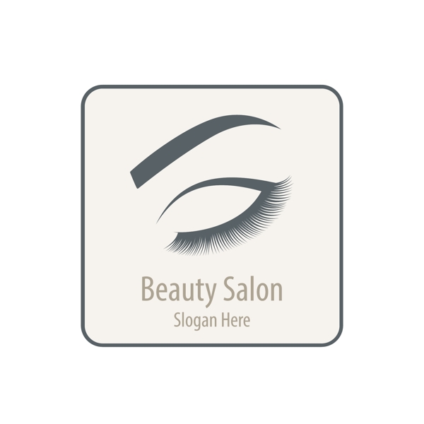 美容院化妆品店面logo标志